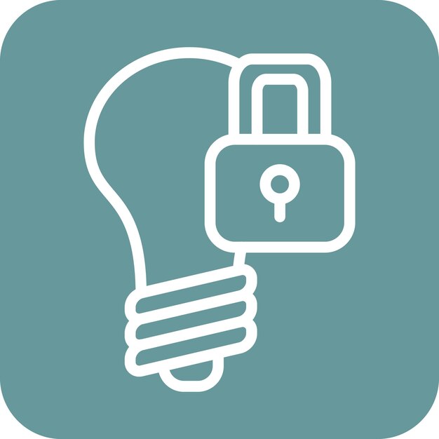 Vector Design Intellectual Property Icon Style