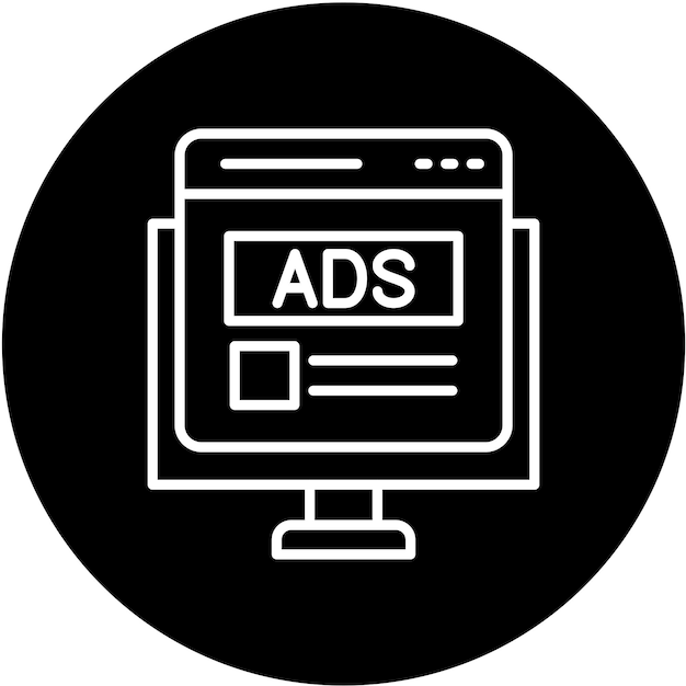 Vector Design Internet Ads Icon Style