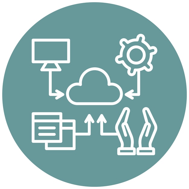 Vector Design Ipaas Icon Style