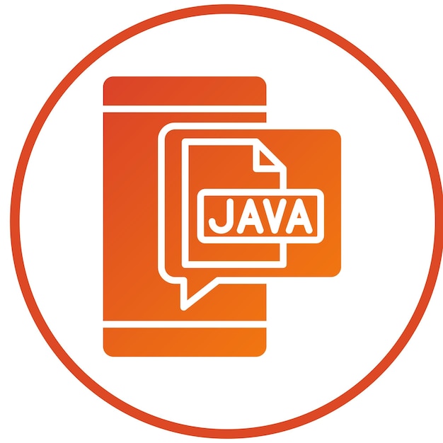 Vector Design Java Icon Style
