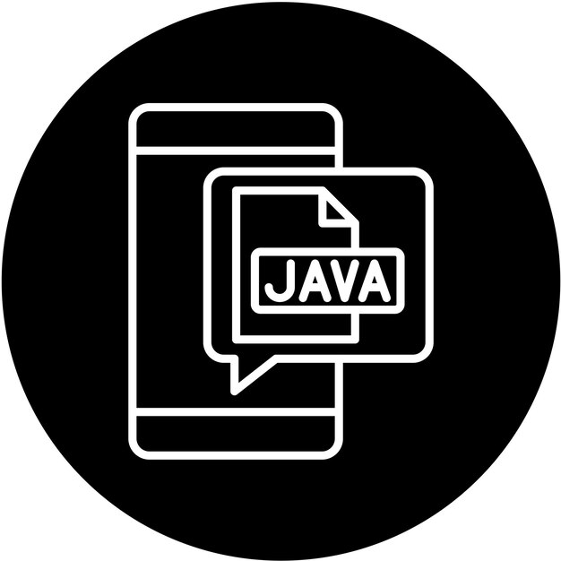 Vector Design Java Icon Style