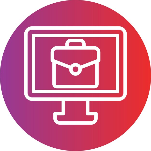 Vector Design Job Platform Icon Style