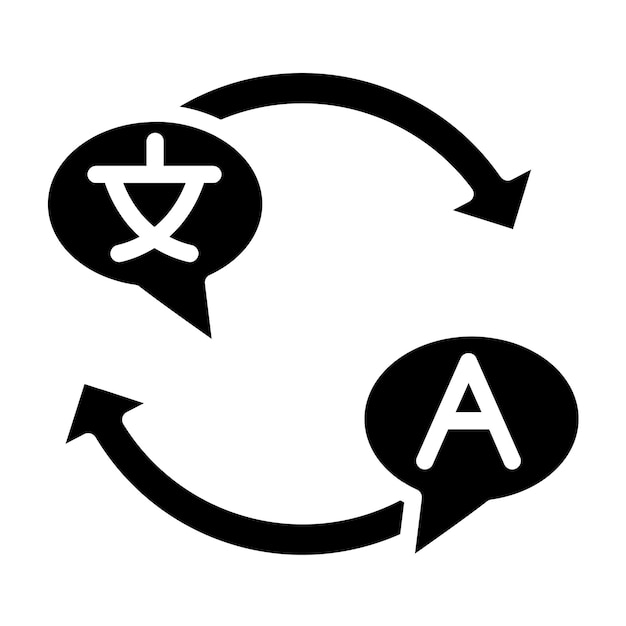 Vector Design Language Dictionary Icon Style