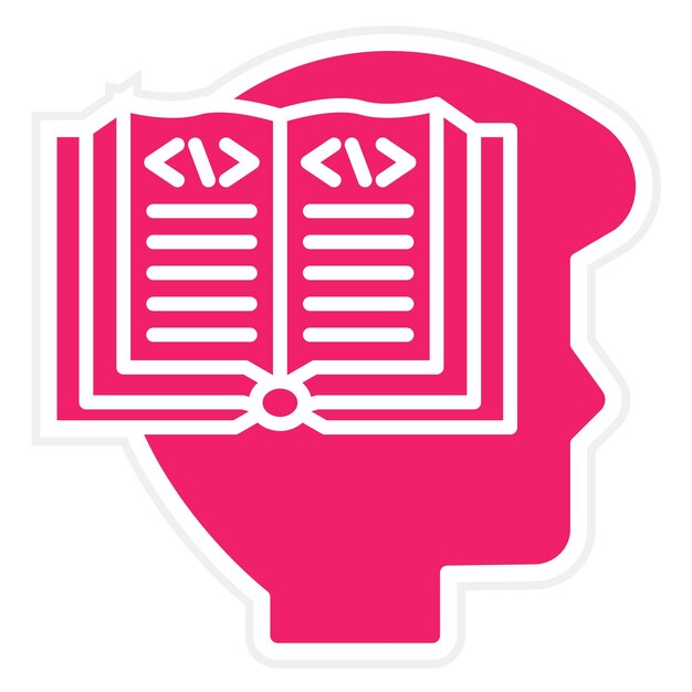 vector design learn to code icon style