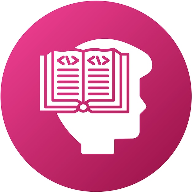 vector design learn to code icon style