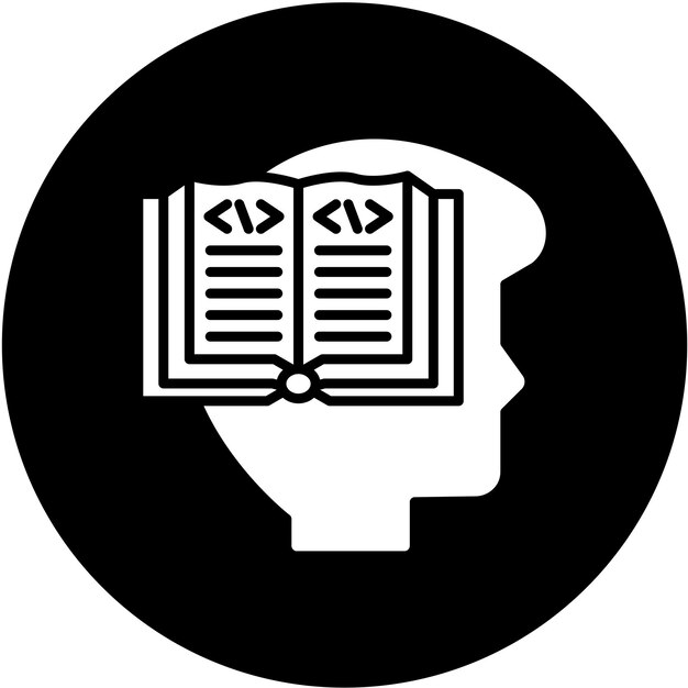 vector design learn to code icon style