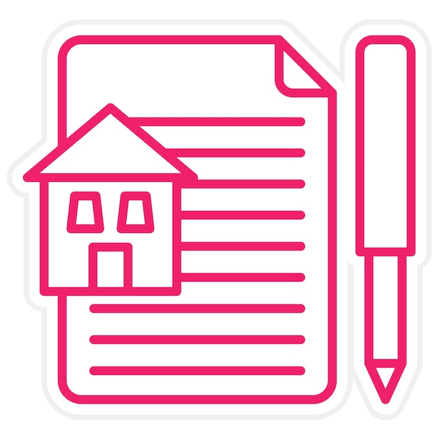 Vector Design Leaseing Icon Style