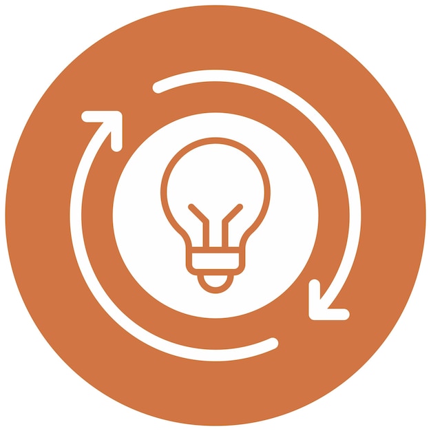Vector Design Light Usage Efficiency Icon Style