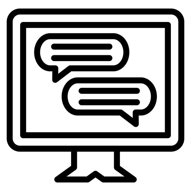 Vector Design Live Chat Icon Style