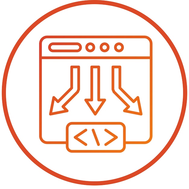 Vector Design Low Code Icon Style