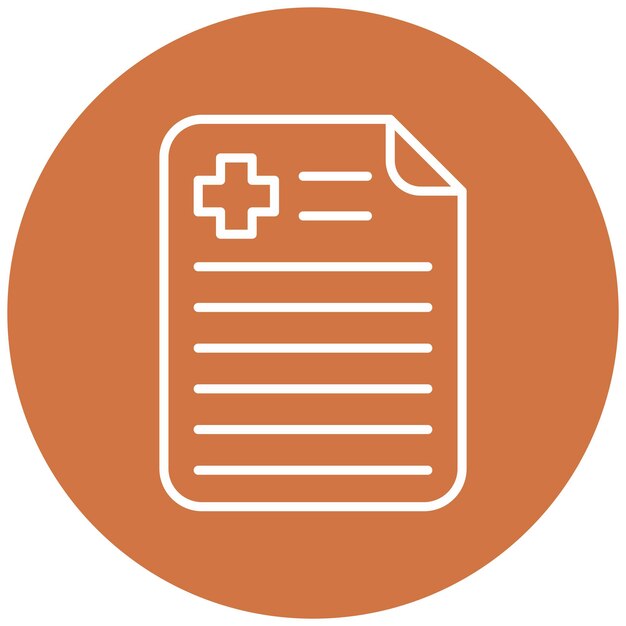 Vector Design Medical Report Icon Style