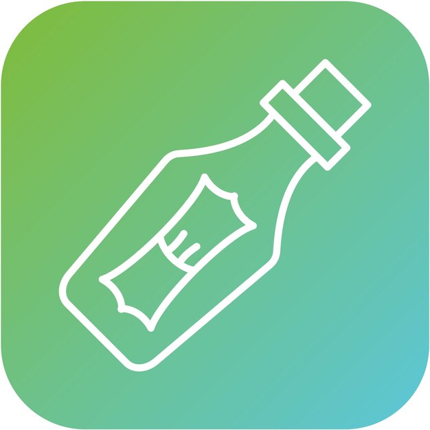 vector design message in a bottle icon style
