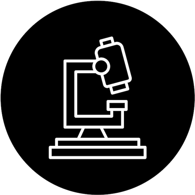 Vector Design Microscope Icon Style