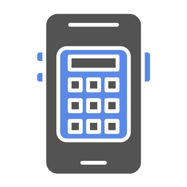 Vector Design Mobile Calculator Icon Style