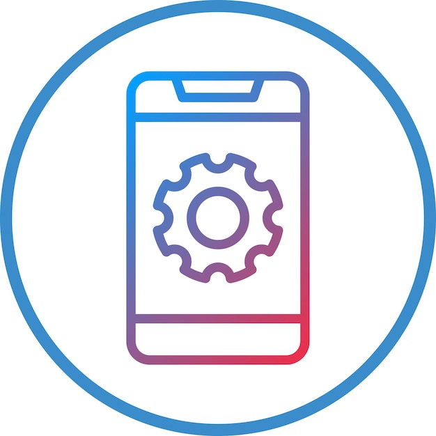 Vector Design Mobile Phones Icon Style