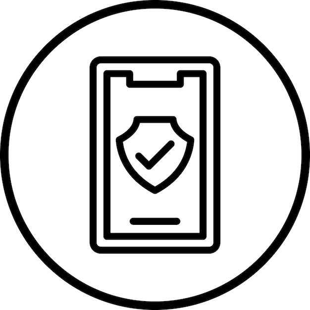 Vector Design Mobile Safety Icon Style