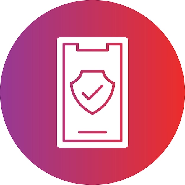 Vector Design Mobile Safety Icon Style