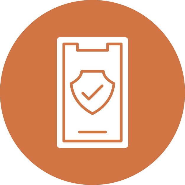Vector Design Mobile Safety Icon Style
