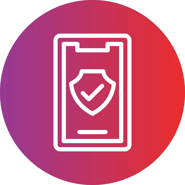 Vector Design Mobile Safety Icon Style