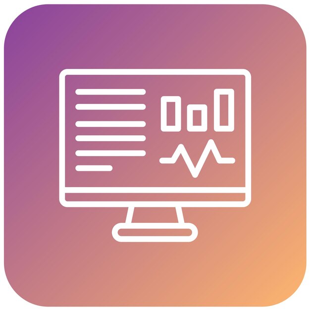 Vector Design Monitor Icon Style