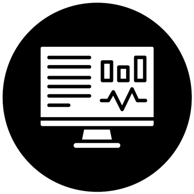 Vector Design Monitor Icon Style
