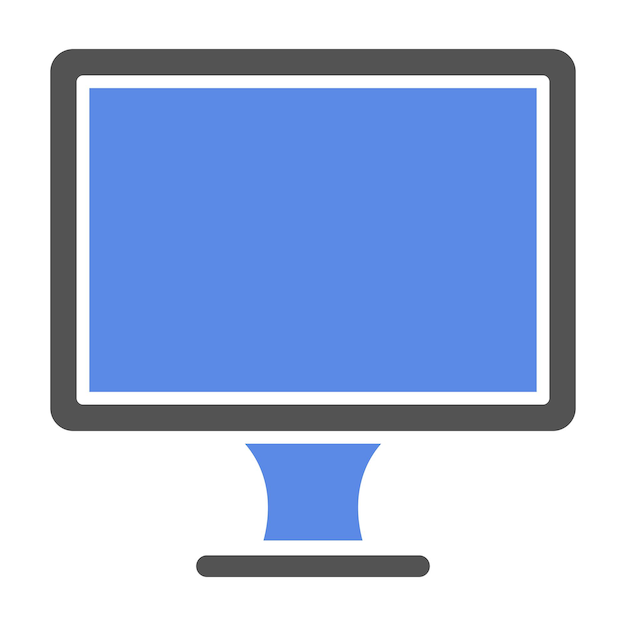 Vector Design Monitor Icon Style