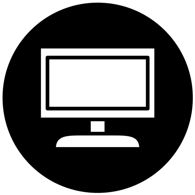Vector Design Monitor Icon Style