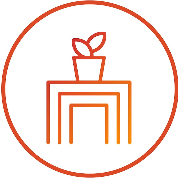 Vector Design Nesting Tables Icon Style