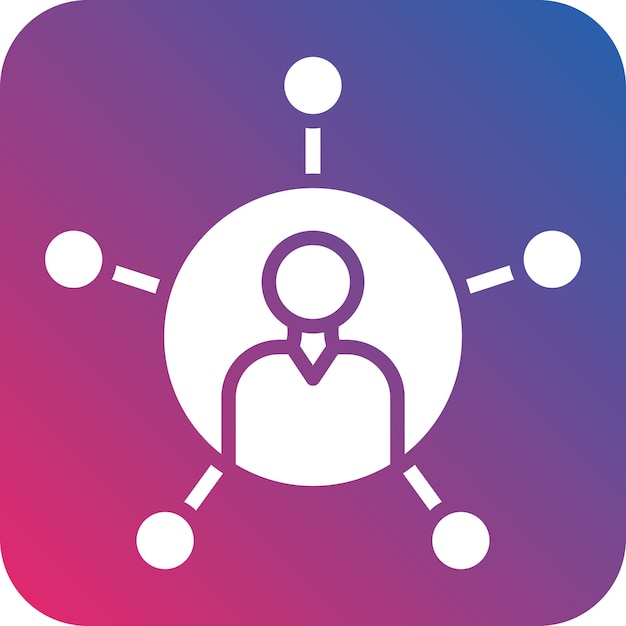 vector design networking icon style