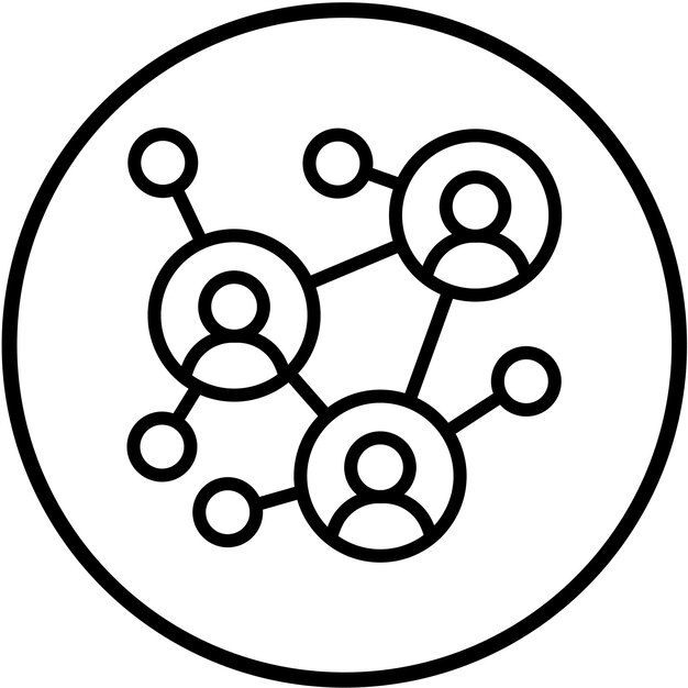 Vector Design Networking Icon Style