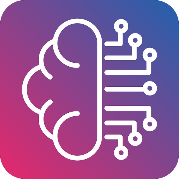 Vector Design Neurons Circuit Icon Style