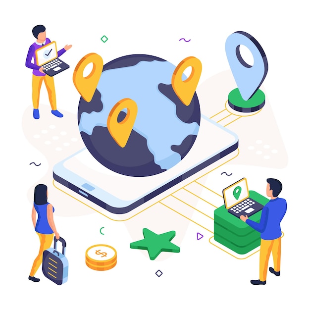 Vector design of global location