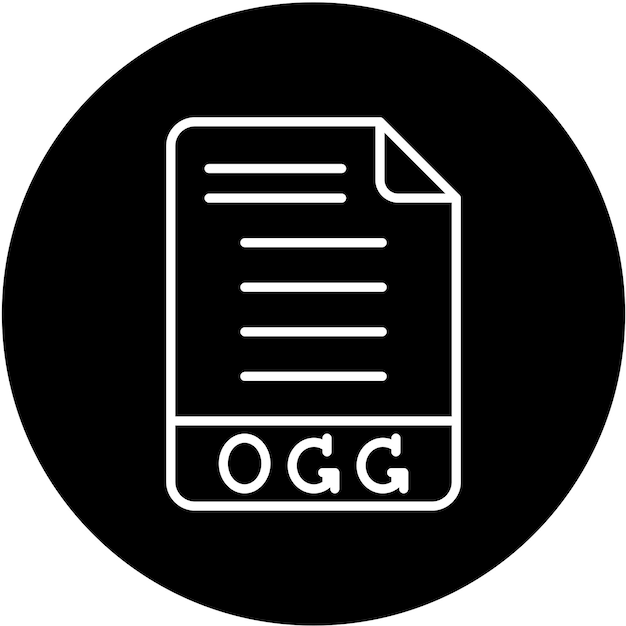 Vector Design OGG Icon Style