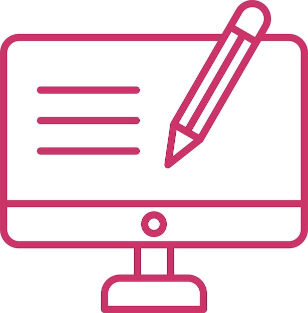 Vector Design Online Edition Icon Style