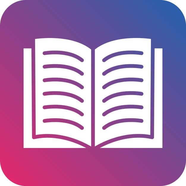Vector Design Open Book Icon Style