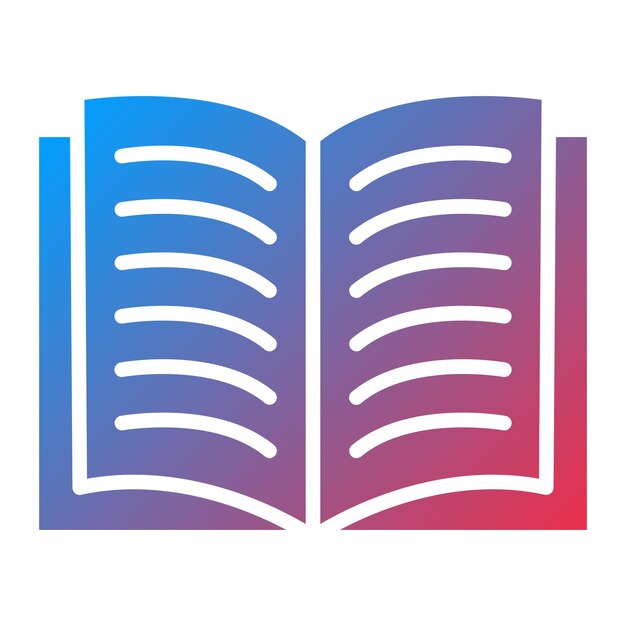 Vector Design Open Book Icon Style