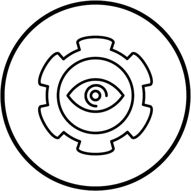 vector design optometry practice icon style