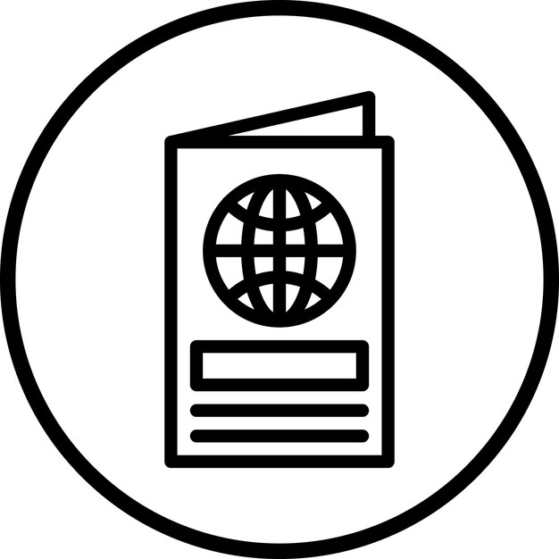 Vector Design Passport Icon Style