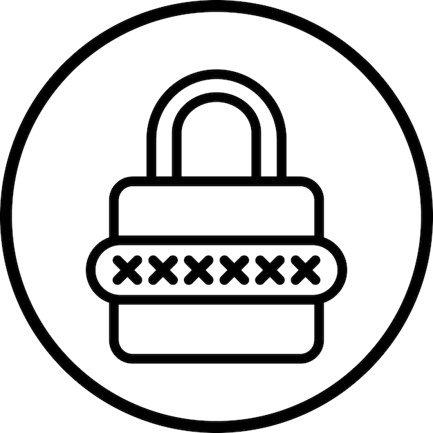 Vector Design Password Icon Style