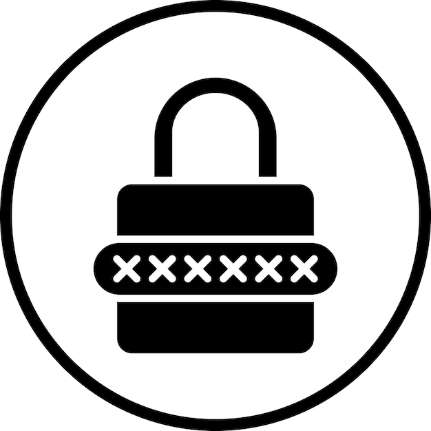 Vector Design Password Icon Style