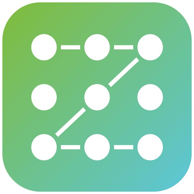 vector design pattern lock icon style