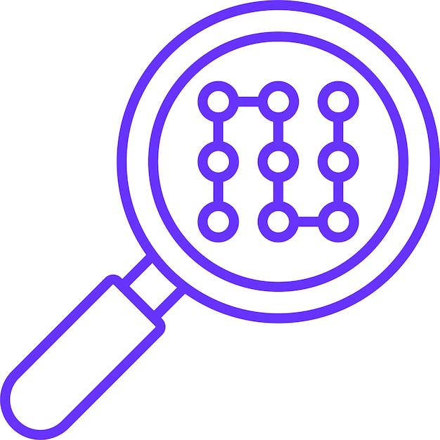 Vector Design Pattern Recognition Icon Style