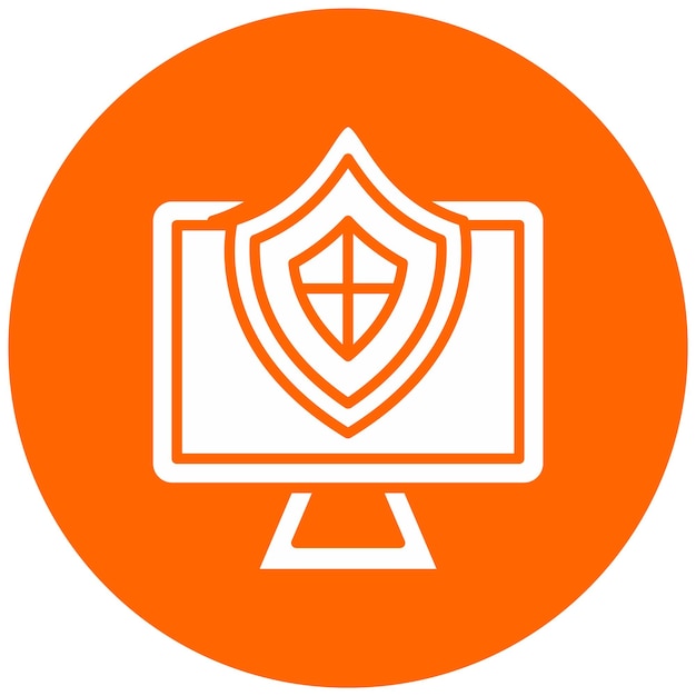 Vector Design Pc Protection Icon Style