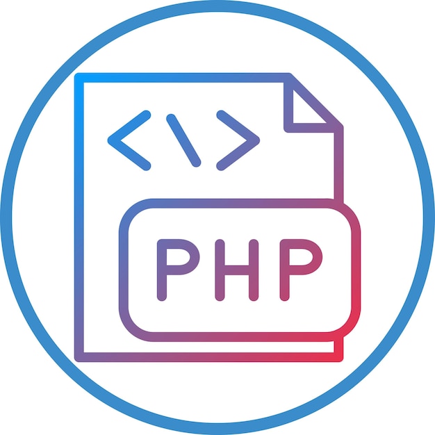 Vector Design PHP File Icon Style