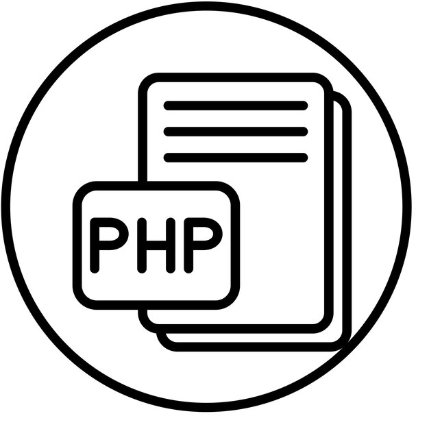 Vector Design PHP Icon Style