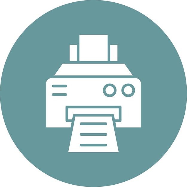 Vector Design Printer Icon Style