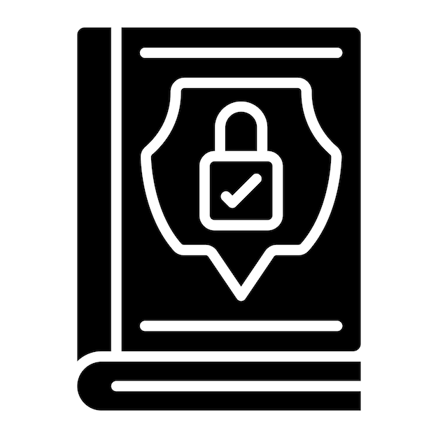 Vector Design Privacy Guidelines Icon Style