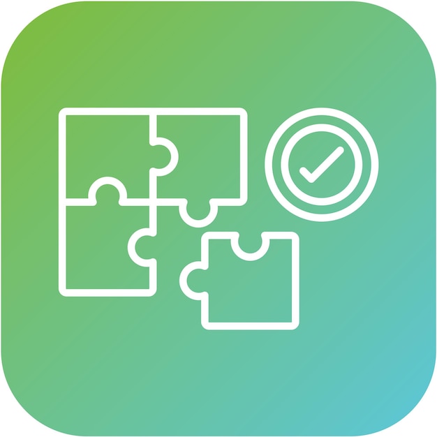 Vector Design Problem Solving Icon Style