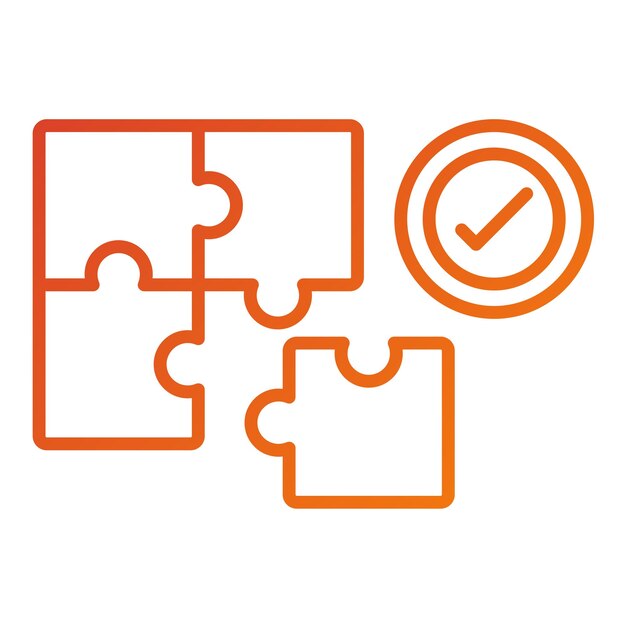 Vector Design Problem Solving Icon Style