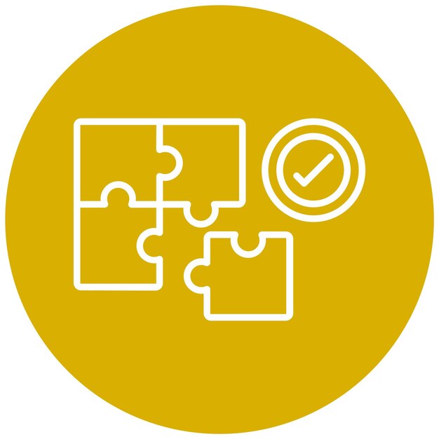 Vector Design Problem Solving Icon Style